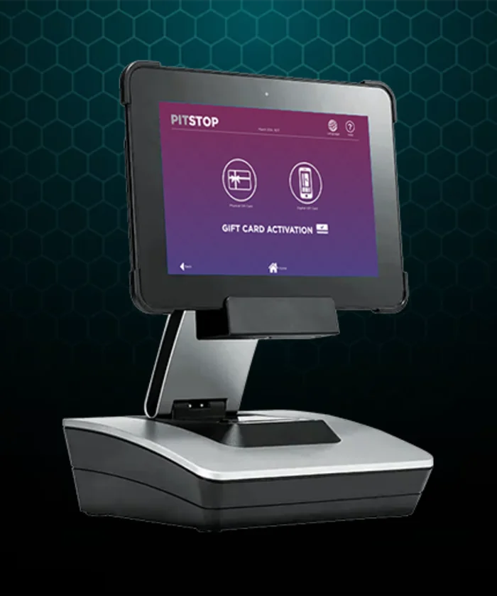 Pit Stop Concierge tablet device